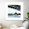 "To The Cut" Matted and Framed White 30x30 Wall Art