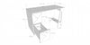 Nordika Atypik 2-Drawer Desk - Black 