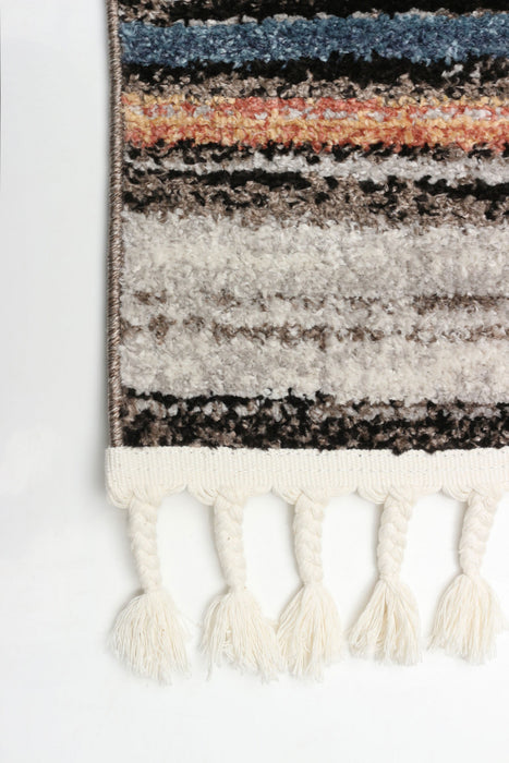 Vera Linear Multi-Colour Area Rug - 5'2\" x 7'5\"