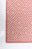 Neisha Diamond Coral Rug 5'3" X 7'3" Area Rug