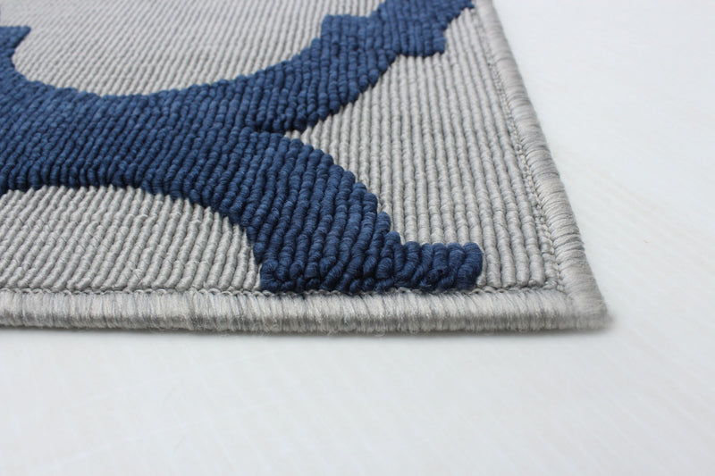 Sophie Grey-Navy Area Rug - 2'8\" x 4'11\"