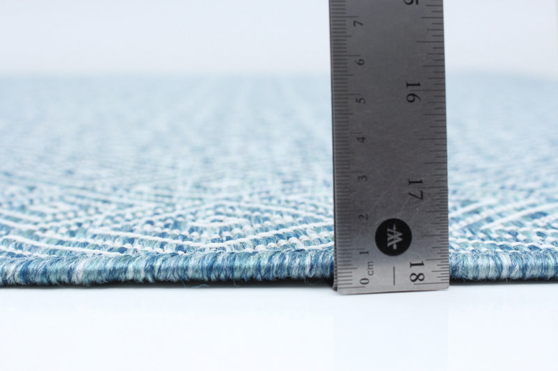 Neisha Diamond Blue Rug 6'7\" X 9'6\" Area Rug