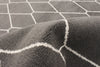 August Dark Grey-White 6'7" x 9'6" Area Rug