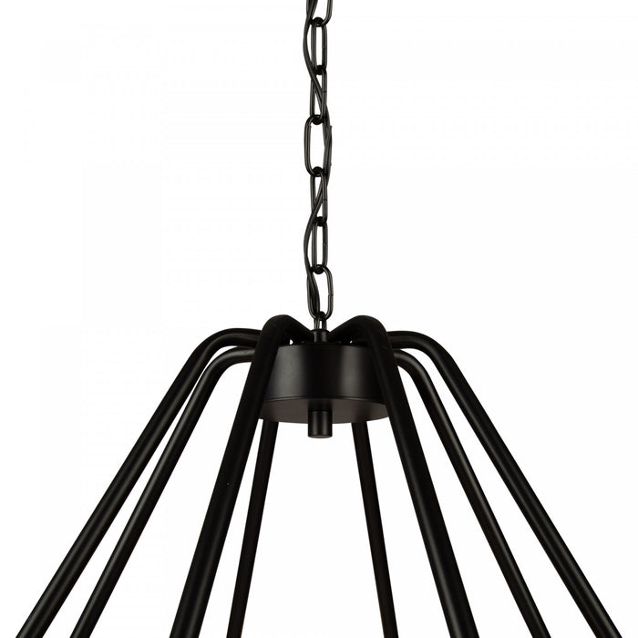 Perris 8-Light Black Chandelier