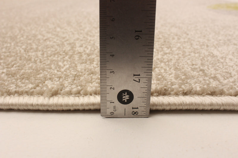 Ellegance Ivory / Green 6'7\" x 9'6\" Area Rug