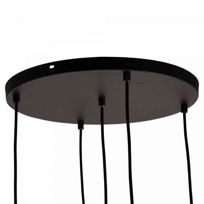 Pinpoint 5-Light Black Pendant