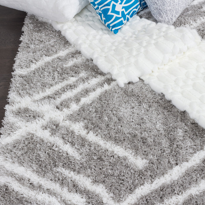 Ker Grey Lines 3x5 Area Rug