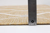 Neisha Abstract Gold Rug 6'7" X 9'6" Area Rug