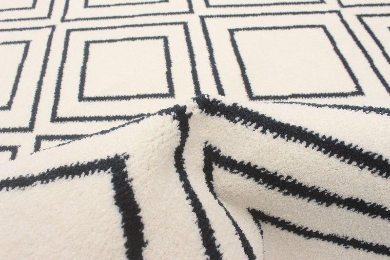 August Geod White-Navy 7'10\" x 10'2\" Area Rug