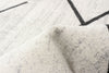 Damali Ivory/Black Machine Washable Area Rug - 6'0" x 9'0"