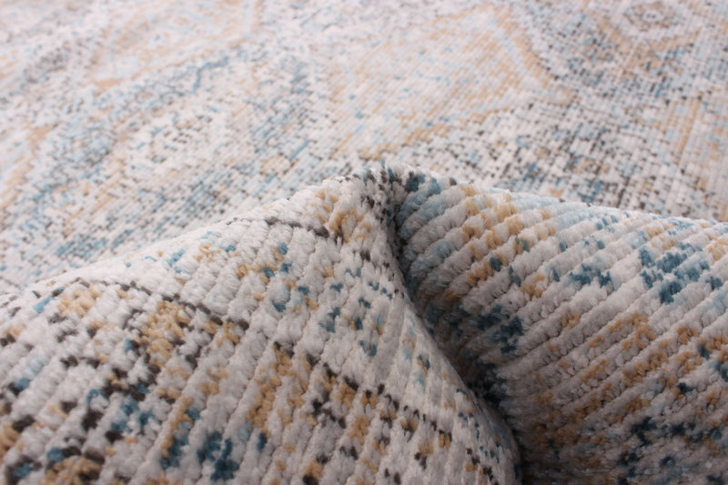 Leandra Taupe/blue Rug 8'0\" X 10'0\" Area Rug