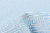 Neisha Diamond Light Blue Rug 6'7" X 9'6" Area Rug