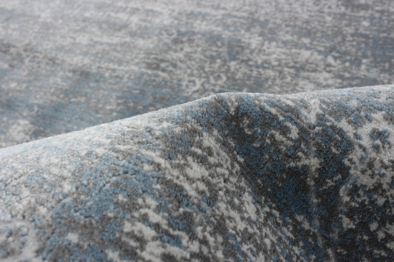 Dayna Blue, Grey Rug 3'11\" X 5'11\" Area Rug