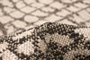 Sadie Safari Silver-Black Area Rug - 3'11" x 5'7"