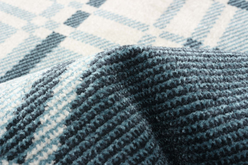 Roma Blue Machine Washable Area Rug - 2'6\" x 8'0\"