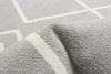 Kenza Grey Machine Washable Area Rug - 6'0" x 9'0"
