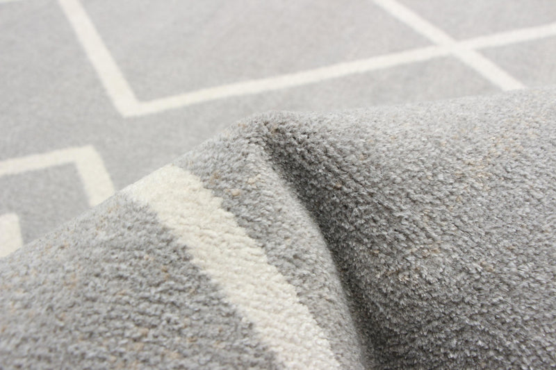 Kenza Grey Machine Washable Area Rug - 6'0\" x 9'0\"