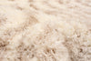 Agalia Abstract Ivory-Tan Shag - 6'7" x 9'6"
