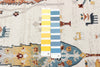 Pine Ivory Machine Washable Area Rug - 2'6" x 8'0"
