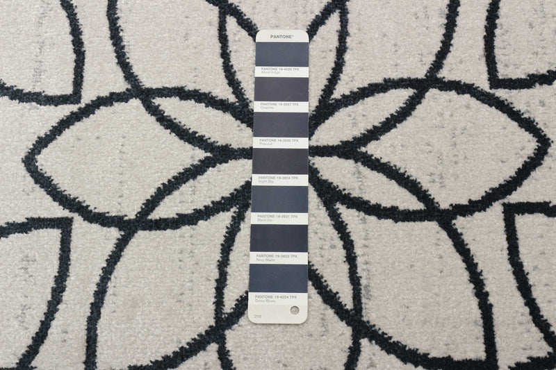 Terali Ivory Machine Washable Area Rug - 2'6\" x 8'0\"