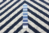 Dodie Blue-Ivory 6'7" x 9'6" Area Rug