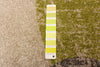 Ellegance Ivory / Green 6'7" x 9'6" Area Rug