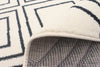 August Geod White-Navy 5'3" x 7'3" Area Rug