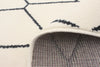 August White-Navy 7'10" x 10'2" Area Rug