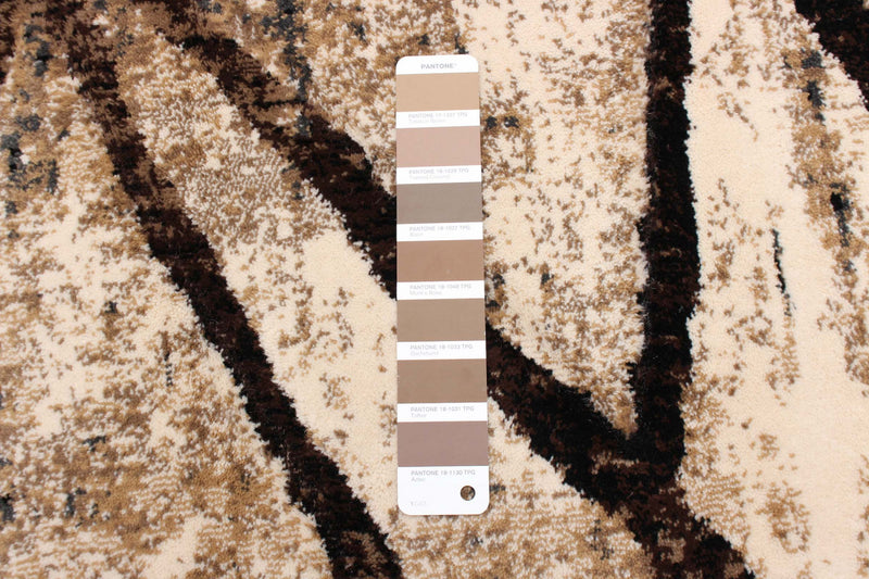 Cherokee Chocolate, Gold Area Rug - 7'10\" X 10'2\" 