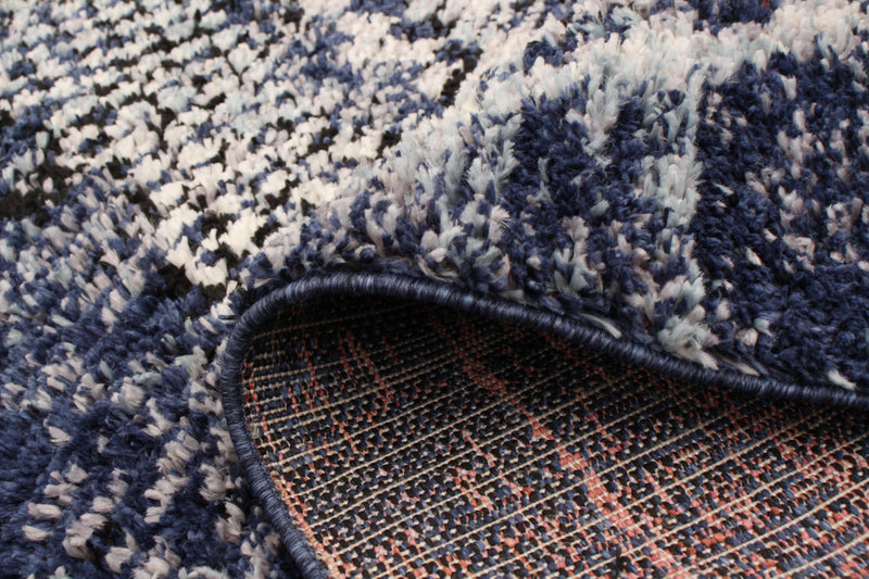 Makondo Mosaique Blue Area Rug - 6'7\" x 9'6\"
