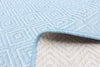 Neisha Diamond Light Blue Rug 6'7" X 9'6" Area Rug
