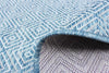 Neisha Diamond Blue Rug 6'7" X 9'6" Area Rug