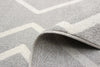 Kenza Grey Machine Washable Area Rug - 6'0" x 9'0"