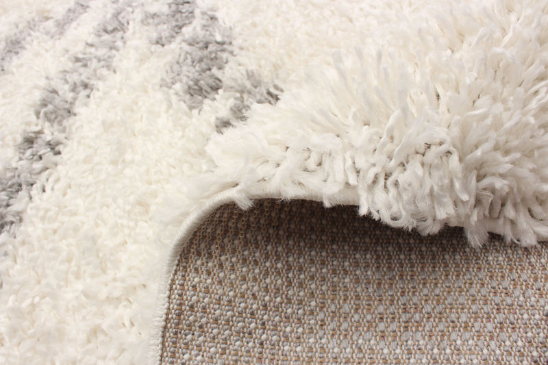 Helma Liv Cream Shag 3'11\" X 5'11\" Area Rug