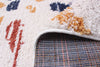 Paloma Sunburst Navy, White Area Rug - 8'0" x 10'0"