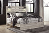 Abby King Panel Bed - {Rustic}, {Industrial} style Bed in White {Engineered Wood}