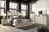 Abby 5-Piece King Bedroom Package - {Rustic}, {Industrial} style Bedroom Package in White {Engineered Wood}