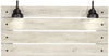 Abby Queen Panel Bed - {Rustic}, {Industrial} style Bed in White {Engineered Wood}