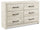 Abby Bedroom 6-Drawer Dresser, 58.7"W x 36.42"H - White