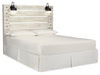 Abby King Panel Headboard - {Rustic}, {Industrial} style Headboard in White {Engineered Wood}