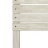 Abby King Panel Headboard - {Rustic}, {Industrial} style Headboard in White {Engineered Wood}