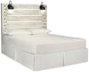 Abby Queen Panel Headboard - {Rustic}, {Industrial} style Headboard in White {Engineered Wood}