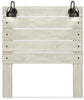 Abby Queen Panel Headboard - {Rustic}, {Industrial} style Headboard in White {Engineered Wood}