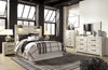 Abby Queen Panel Headboard - {Rustic}, {Industrial} style Headboard in White {Engineered Wood}