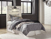 Abby Twin Panel Headboard - {Rustic}, {Industrial} style Headboard in White {Engineered Wood}