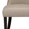 Bree Dining Chair – Taupe - Contemporary style Accent Dining Chair in Taupe Rubberwood Solids and Leather-Look Fabric