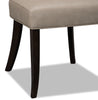 Bree Dining Chair – Taupe - Contemporary style Accent Dining Chair in Taupe Rubberwood Solids and Leather-Look Fabric