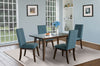 Chelsea 5-Piece Dining Package with Aqua Chairs - {Contemporary} style Dining Room Set