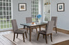 Chelsea 5-Piece Dining Package with Brown Chairs - {Contemporary} style Dining Room Set