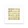 "Golden Spots White" Matted and Framed White 36x36 Wall Art